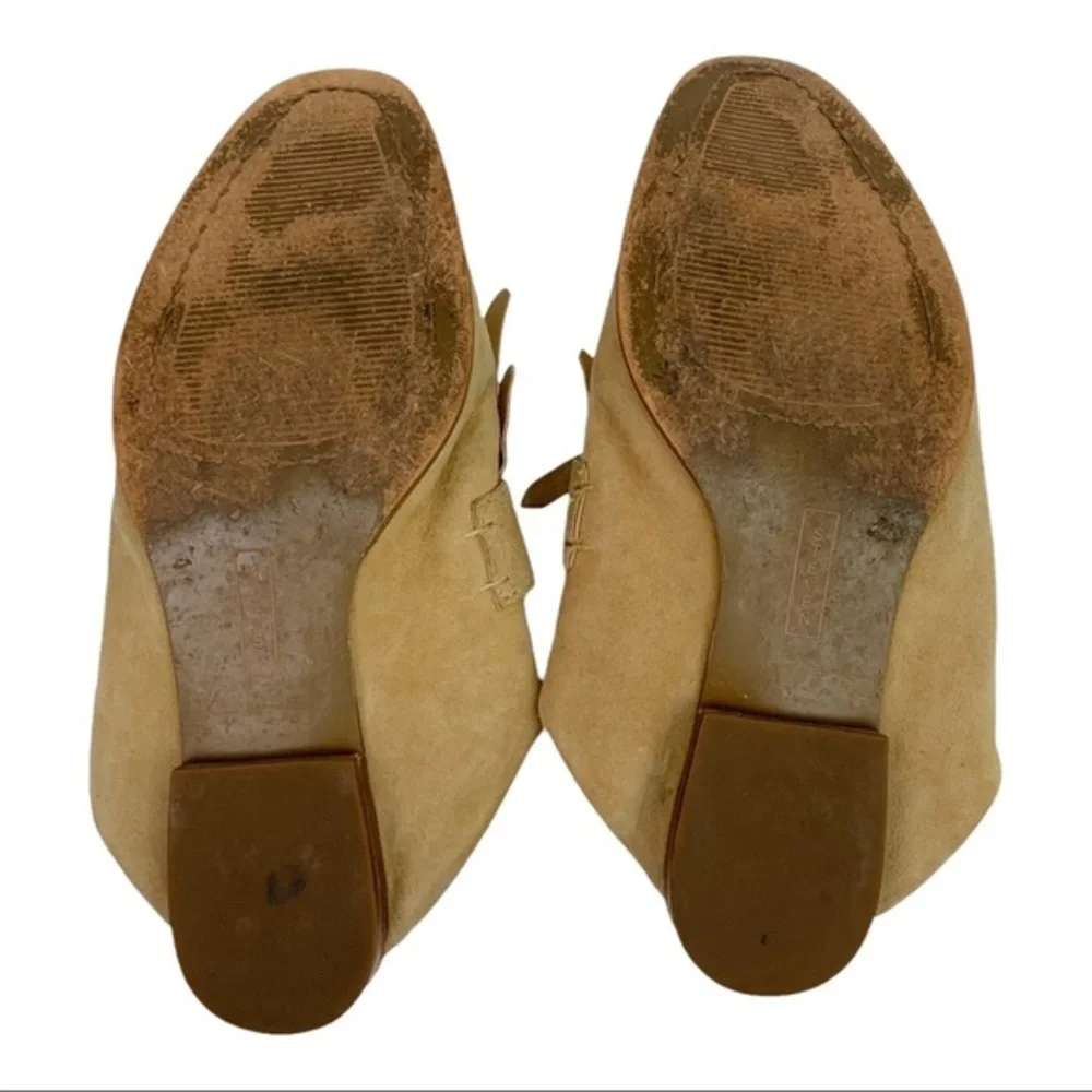Steven by Steve Madden Adee Leather Fringe Loafers Shoes Brown Women’s Size 6